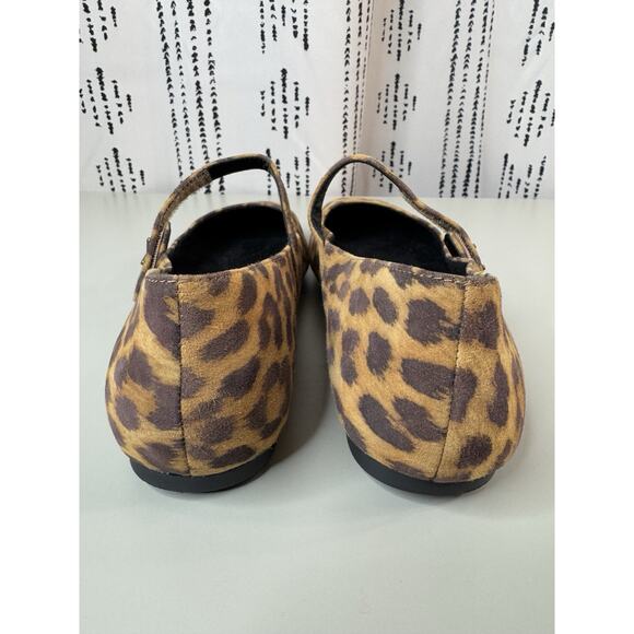 Vionic Womens Alameda Mary Janes Flat 8 Tan Cheetah Comfort Arch Support Leather - Picture 9 of 12